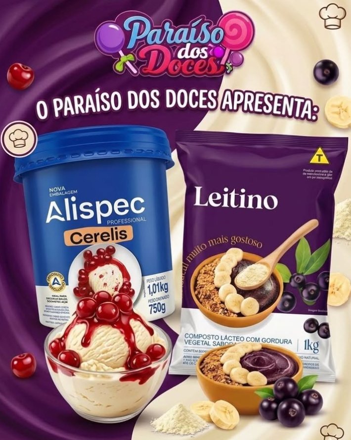Alispec Cerelis e Leitino — produtos premium